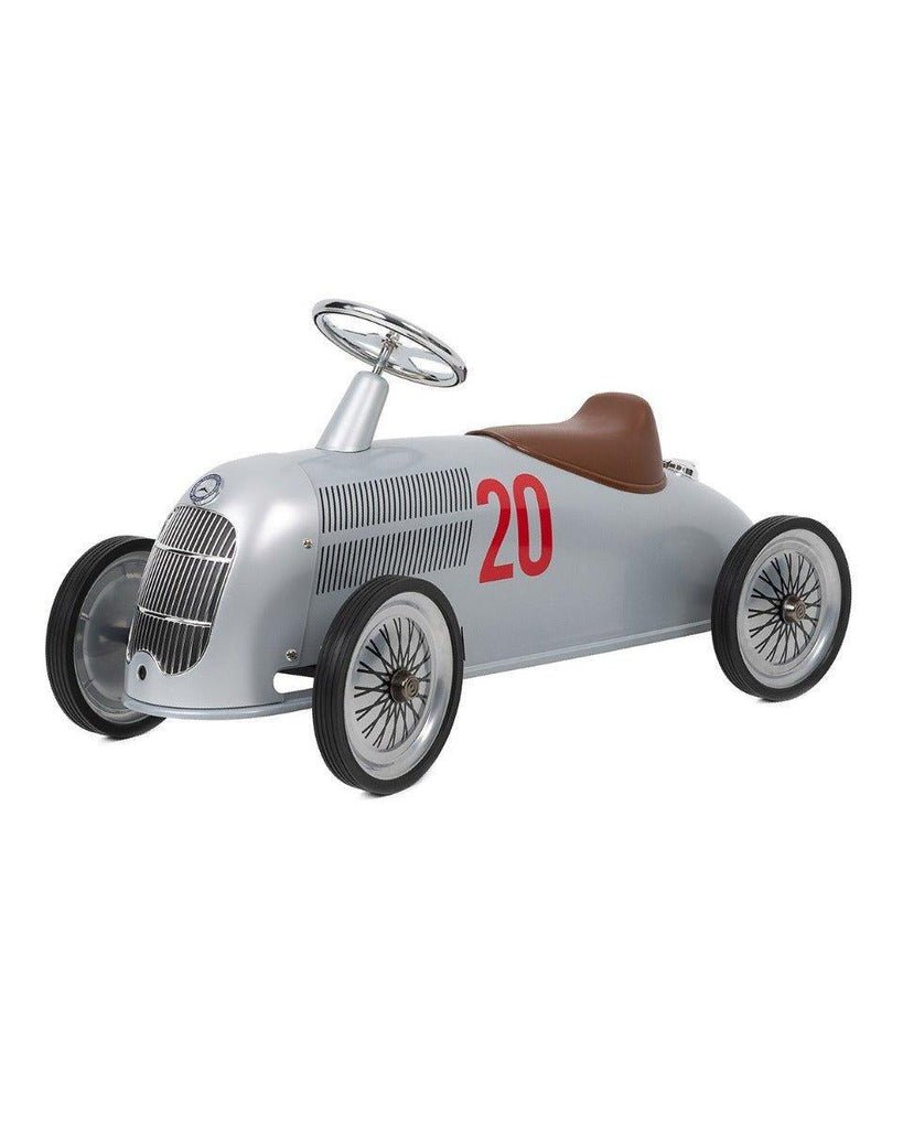 Silver Classic Mercedes Rider Car - Little Loves Pedal Cars Bikes & Tricycles - The Well Appointed House