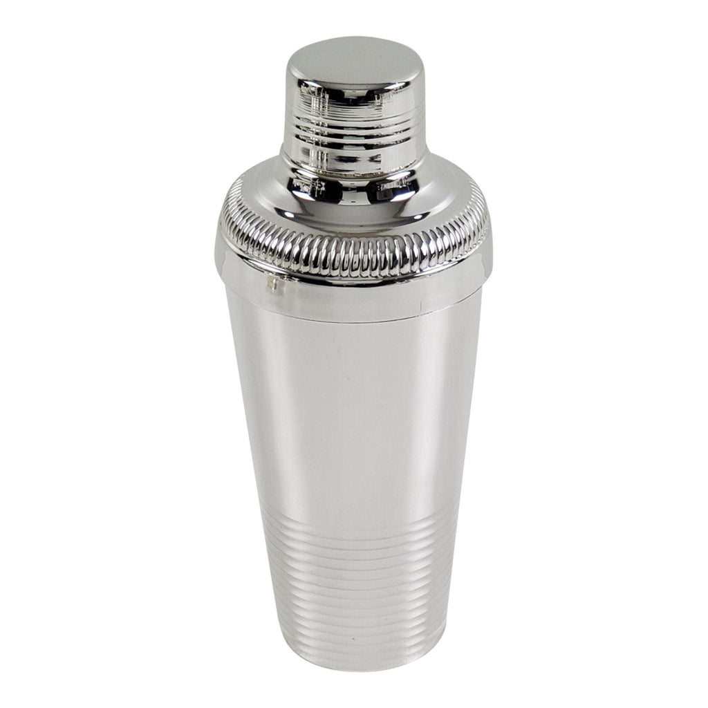 Silver Plate Extra Large Heavy Ribbed Cocktail Shaker - Serveware - The Well Appointed House