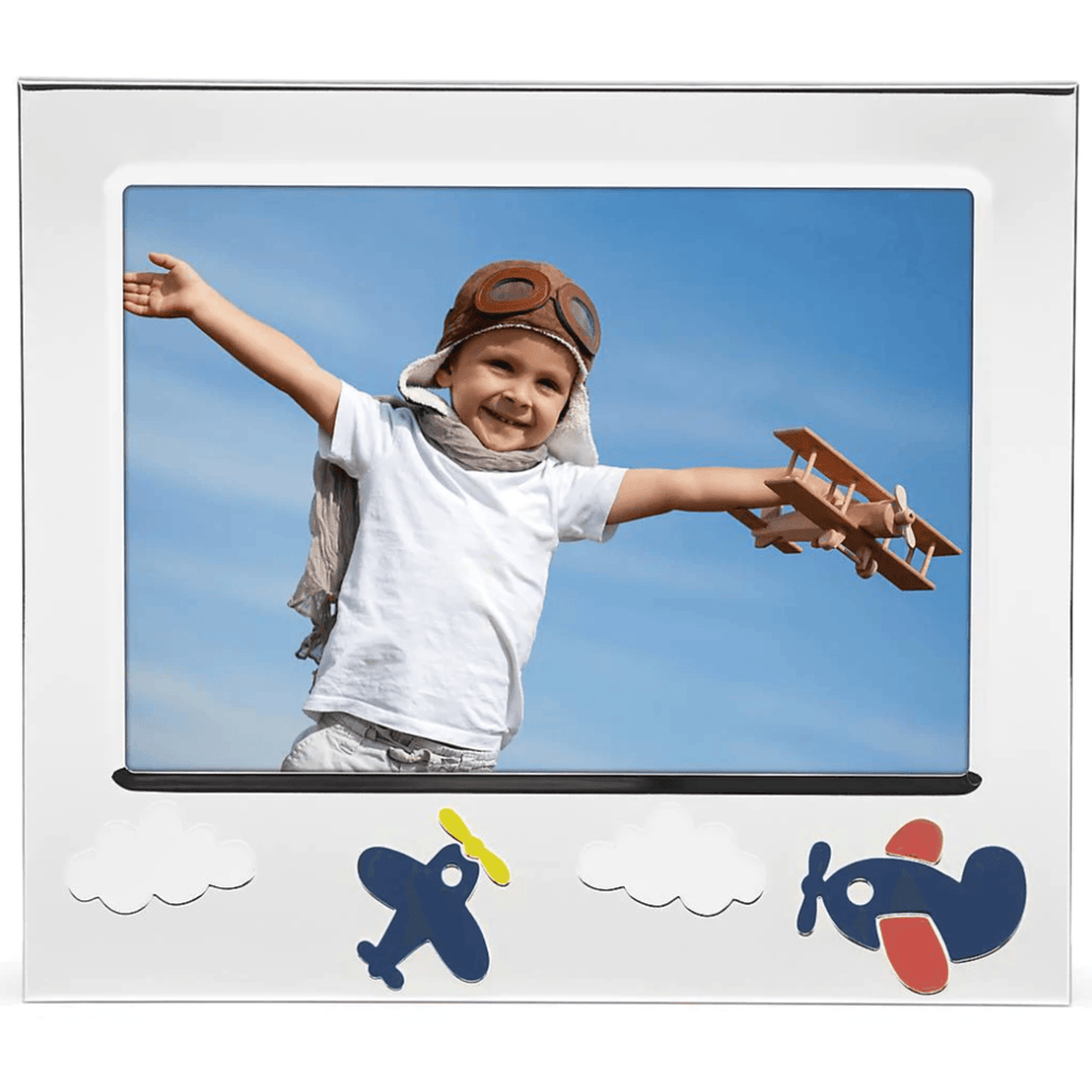 Silverplate Zoom Zoom Plane 5" x 7" Frame - Baby Gifts - The Well Appointed House