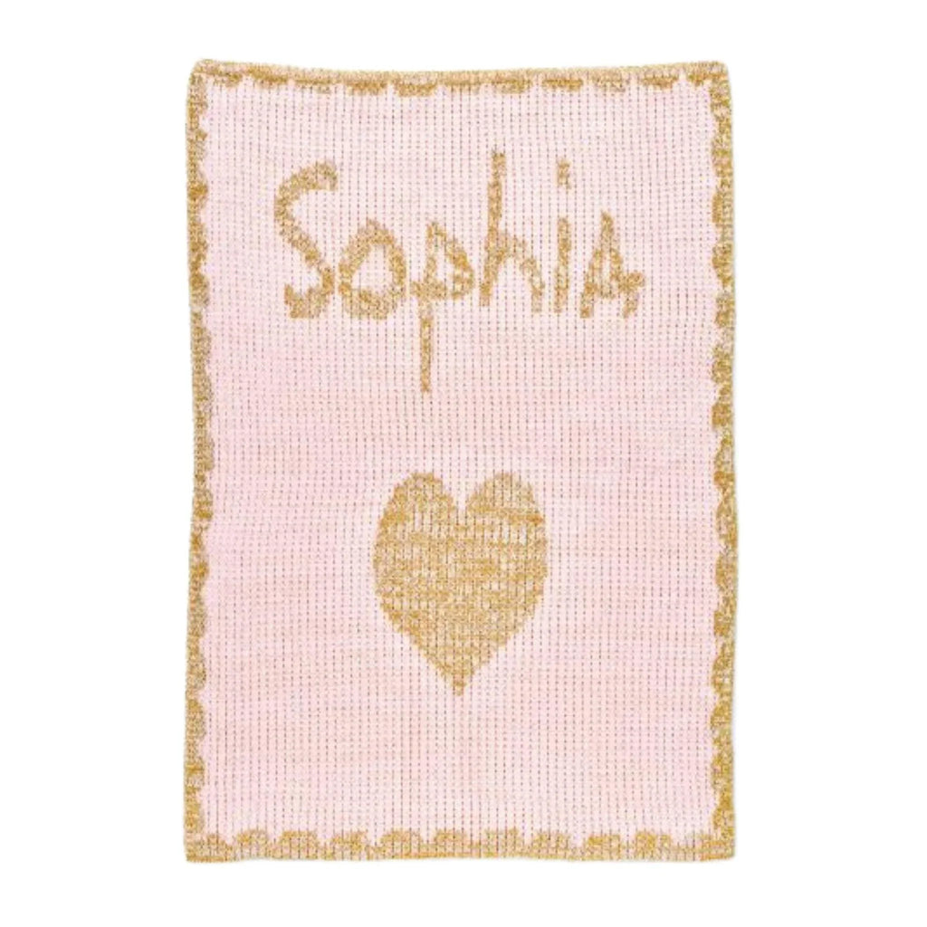 Single Heart & Scalloped Edge Baby Blanket - Baby Gifts - The Well Appointed House