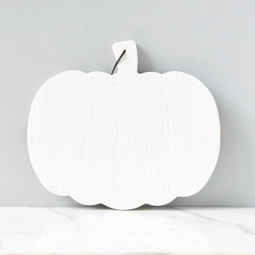 Small White Mod Pumpkin Charcuterie Board - The Well Appointed House
