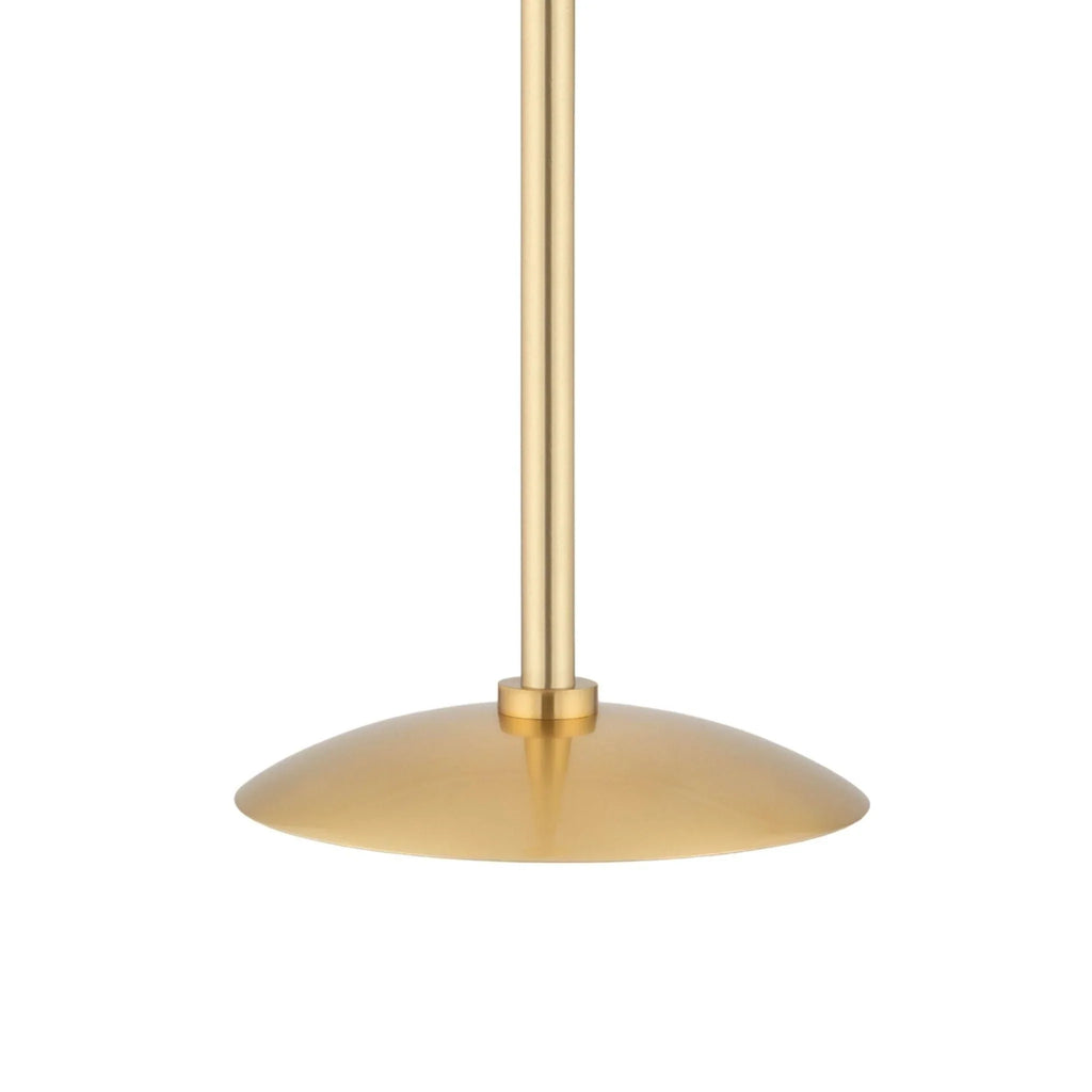 Small Aged Brass Burlington Globe Pendant Light - Chandeliers & Pendants - The Well Appointed House