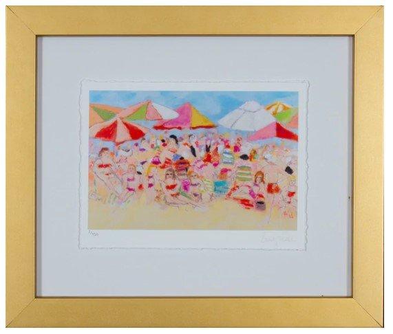 Small Beach Weekend Giclee Art in Gold frame - Paintings - The Well Appointed House