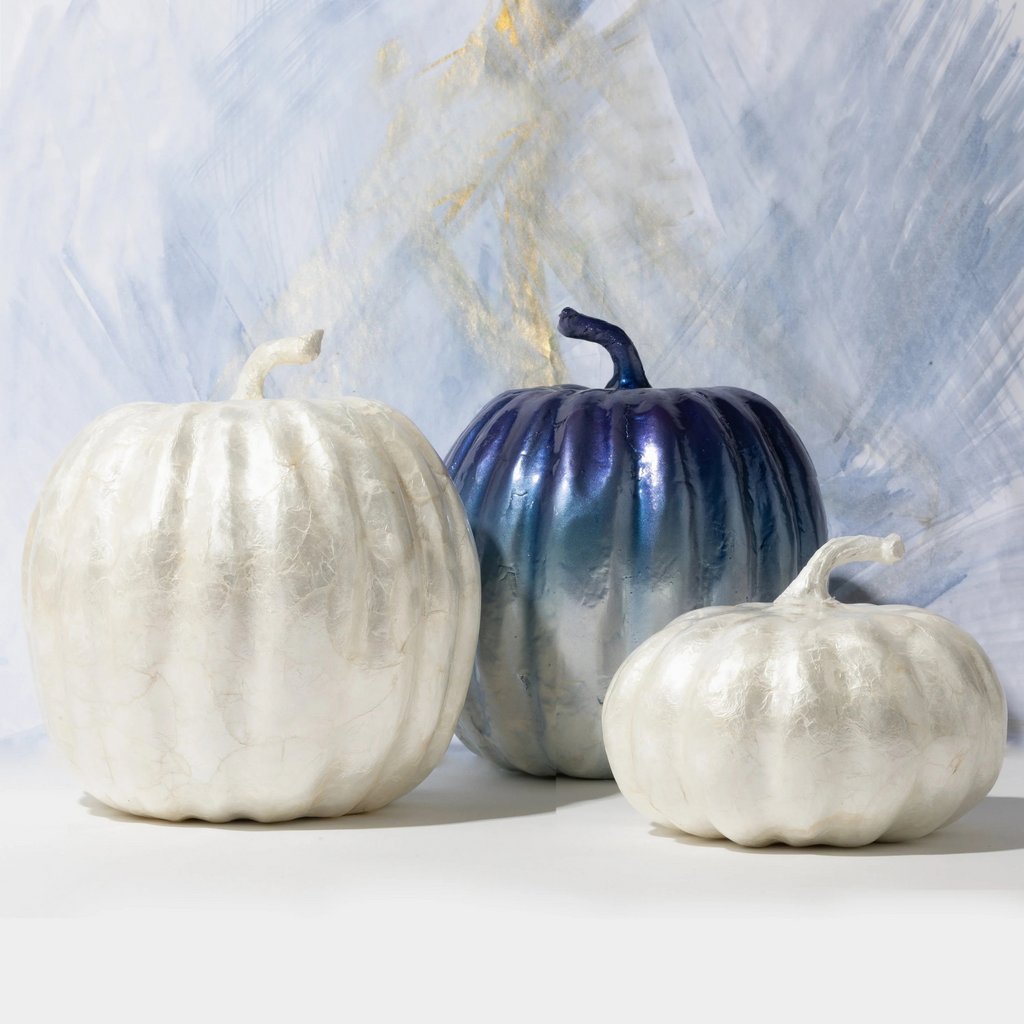 Small Capiz Pumpkin, Pearl - The Well Appointed House 