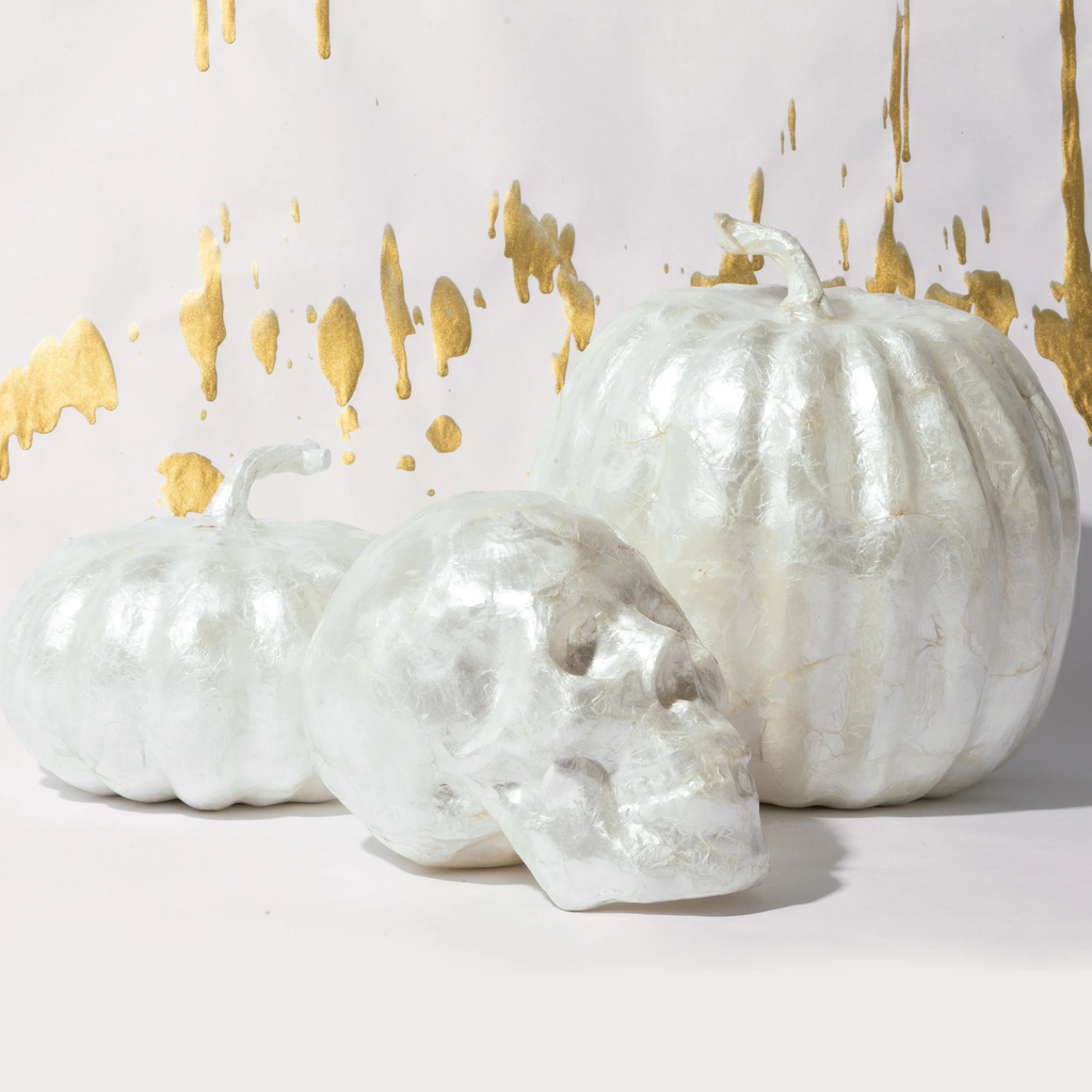 Small Capiz Pumpkin, Pearl - The Well Appointed House 