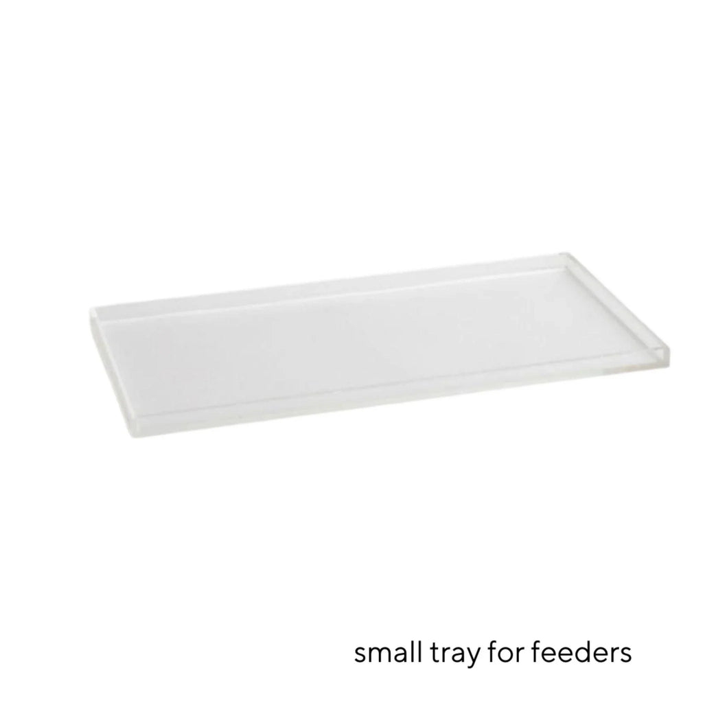 Small Clear Overflow Feeder Tray - Pet Accessories - The Well Appointed House