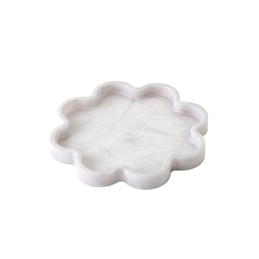Small Grey Cumulus Alabaster Tray - The Well Appointed House