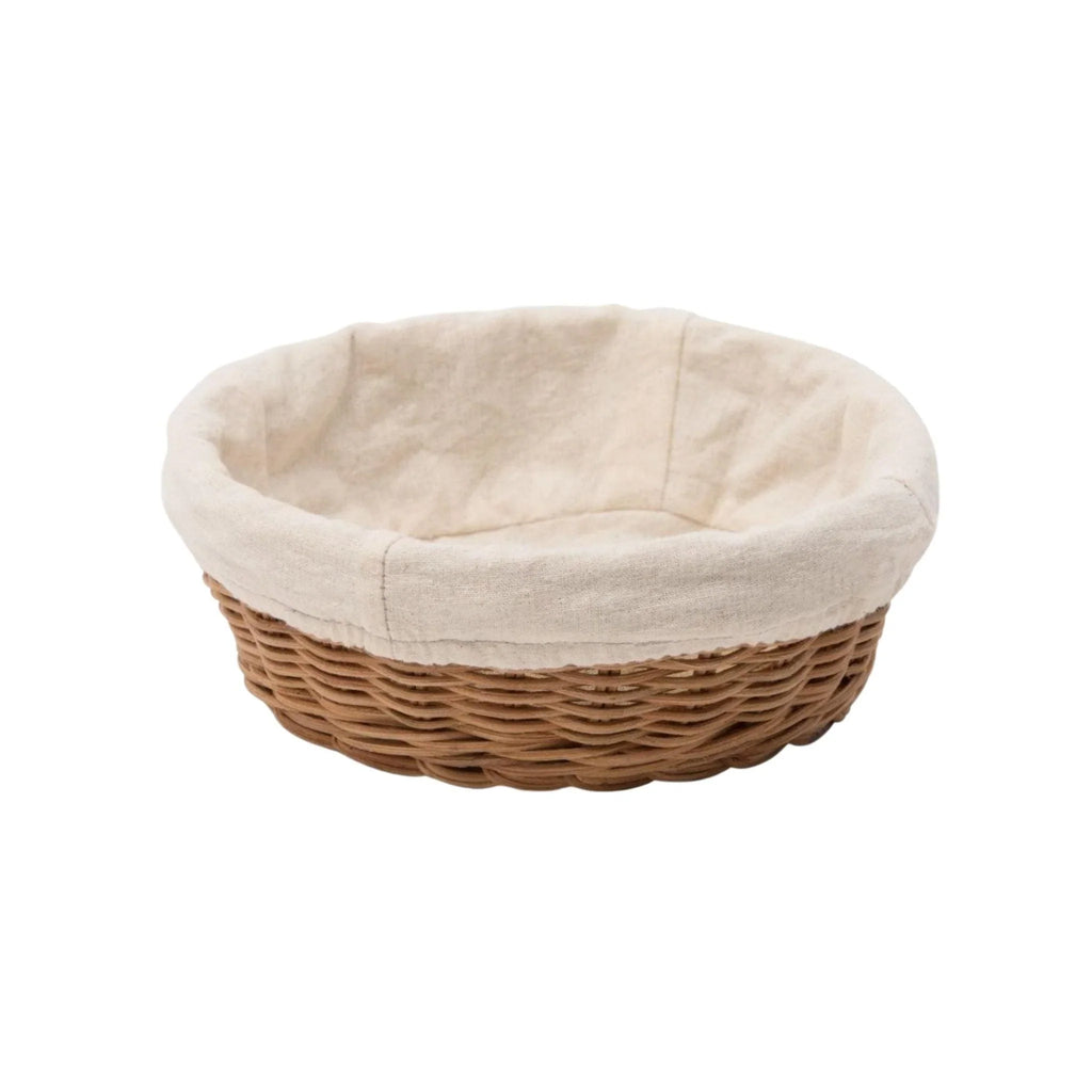 Small Natural Rattan Round Trays - Serveware - The Well Appointed House