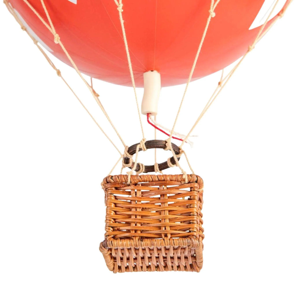 Small Red With White Hearts Hot Air Balloon Model - Little Loves Decor - The Well Appointed House
