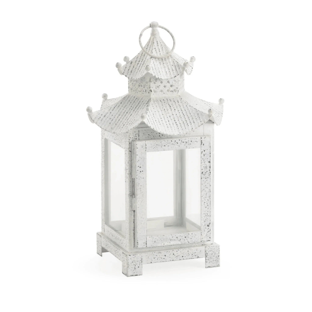 Small White Birch Lantern - Candlesticks & Candles - The Well Appointed House