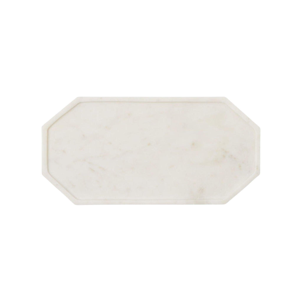 Small White Marble Serving Tray - Serveware - The Well Appointed House