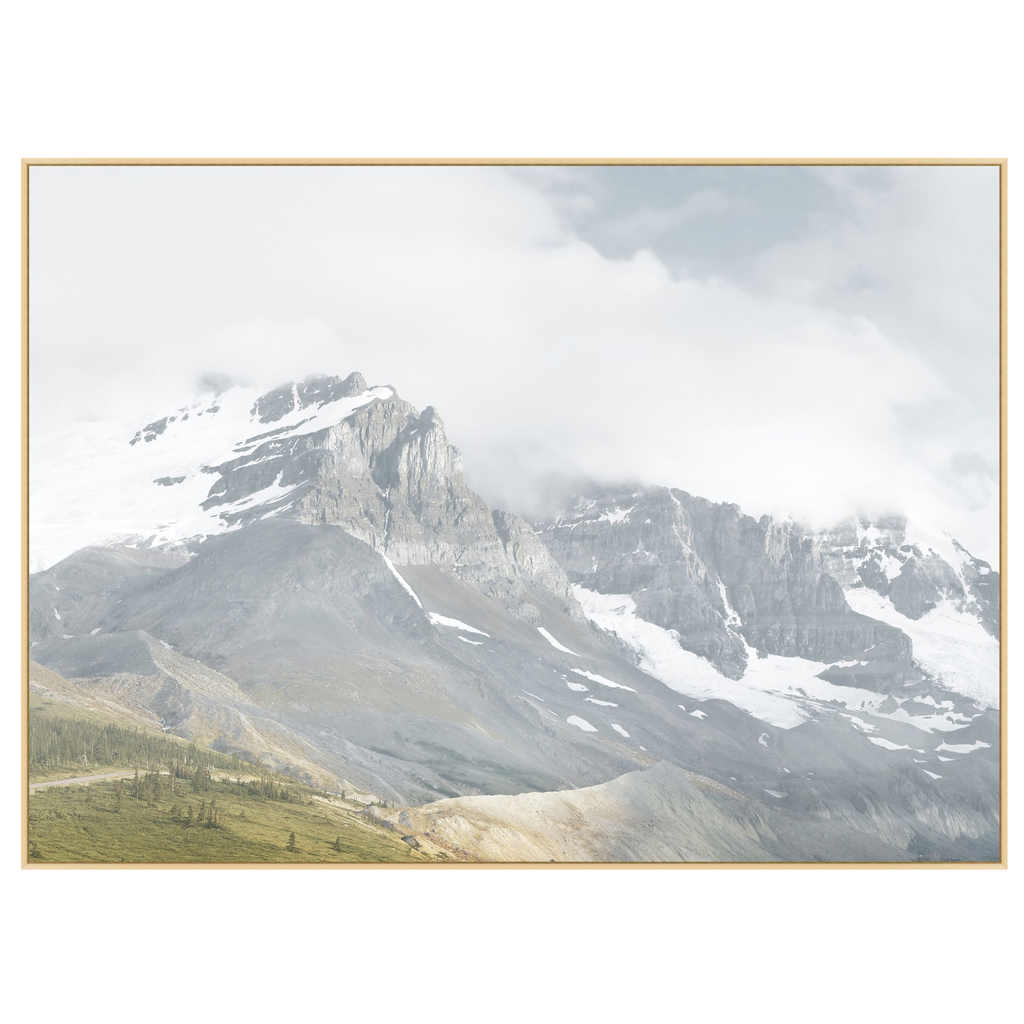 Snow Peaks through the Fog Framed Wall Art - The Well Appointed House