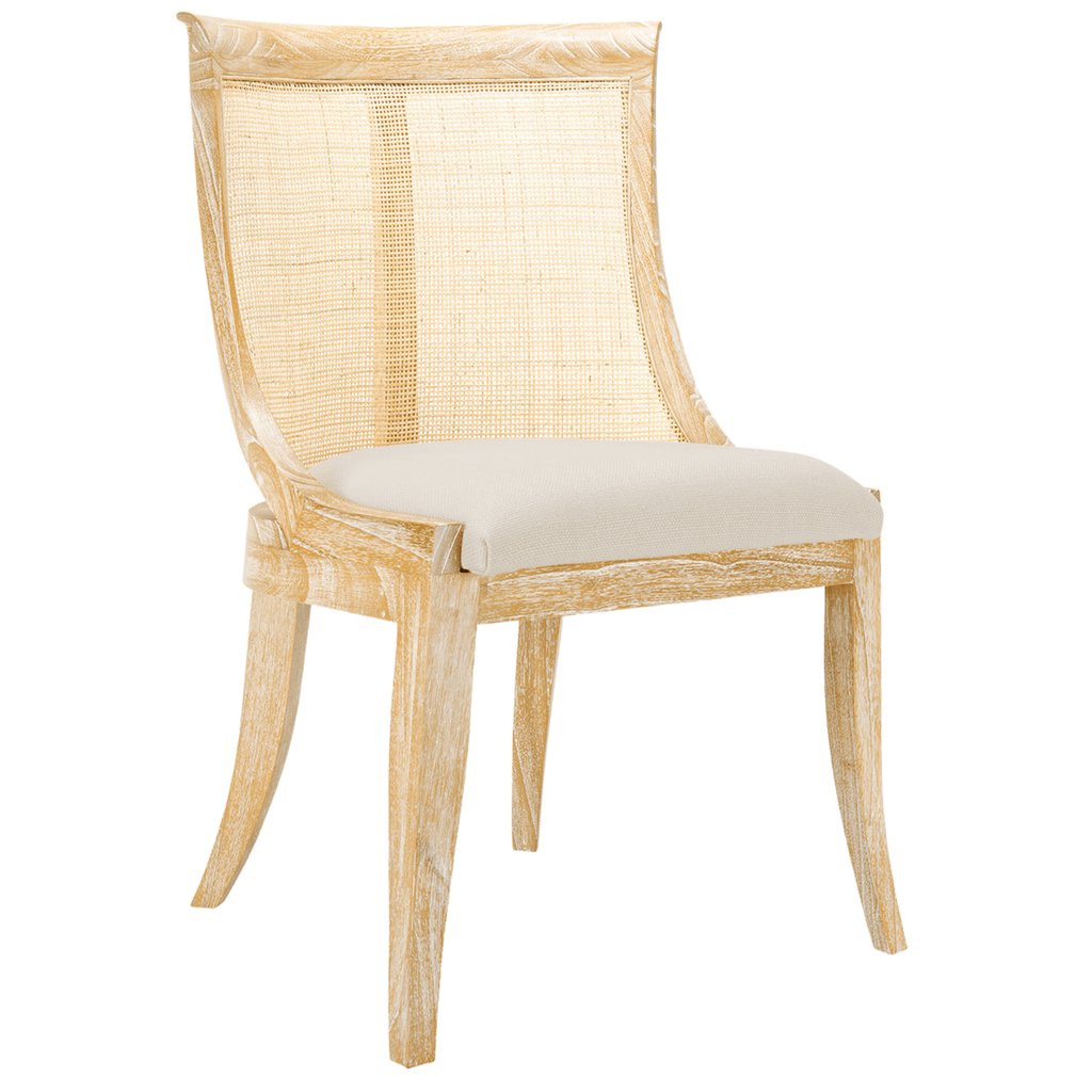 Solid Oak Caned Monaco Armchair in Natural Finish - Dining Chairs - The Well Appointed House