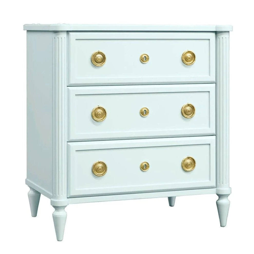Somerset Bay Calais Three Drawer Bedside Chest - Available in a Variety of Colors - Nightstands & Chests - The Well Appointed House