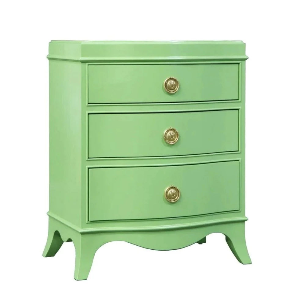 Somerset Bay Melbourne 3 Drawer Nightstand With Curved Bottom - Nightstands & Chests - The Well Appointed House