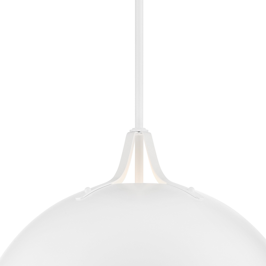 Soto Matte White 3 Light Chandelier - The Well Appointed House