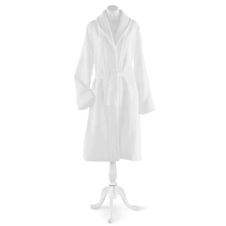 Spa Bathrobe in White - Robes & Pajamas - The Well Appointed House