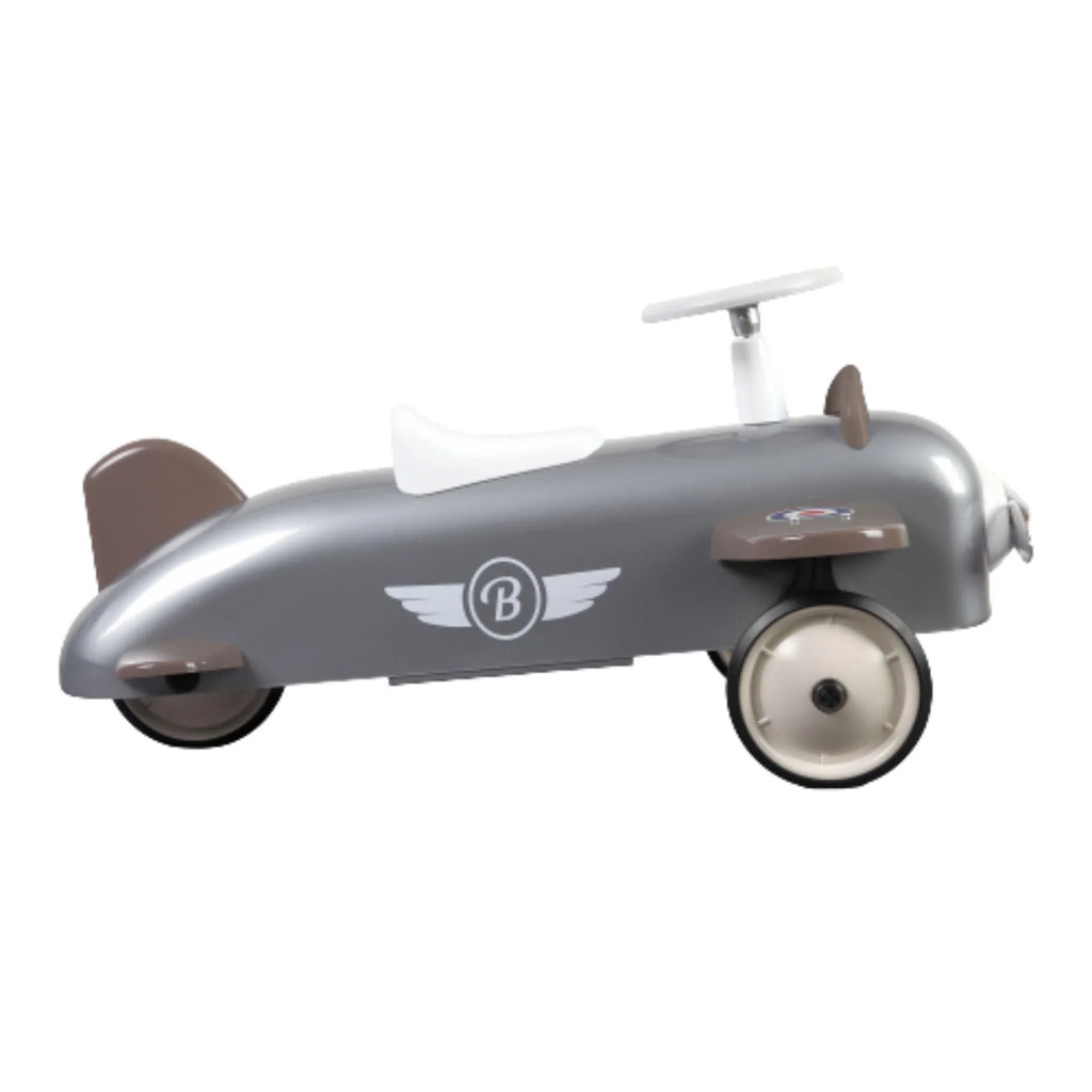Speedster Ride On Plane in Silver - Little Loves Pedal Cars Bikes & Tricycles - The Well Appointed House