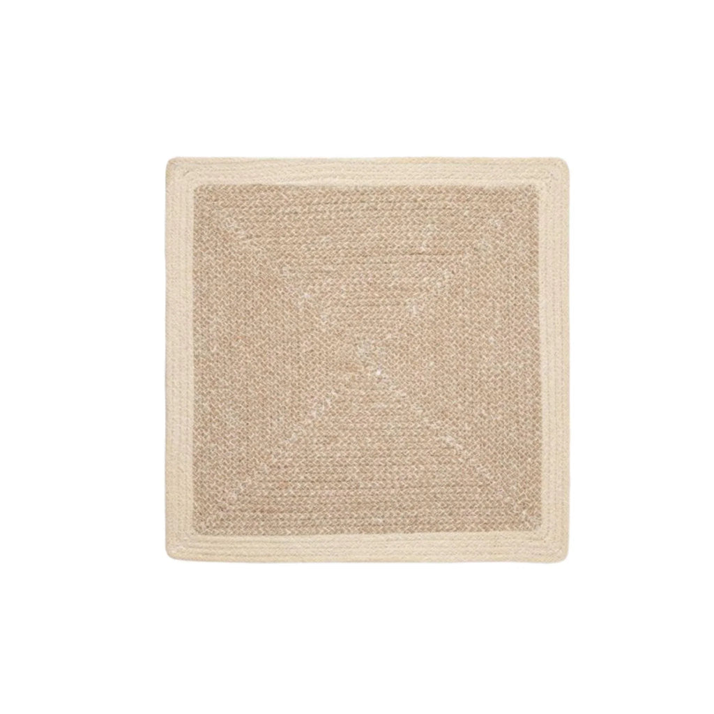 Square Dark Jute Woven Placemats - Placemats & Napkin Rings - The Well Appointed House