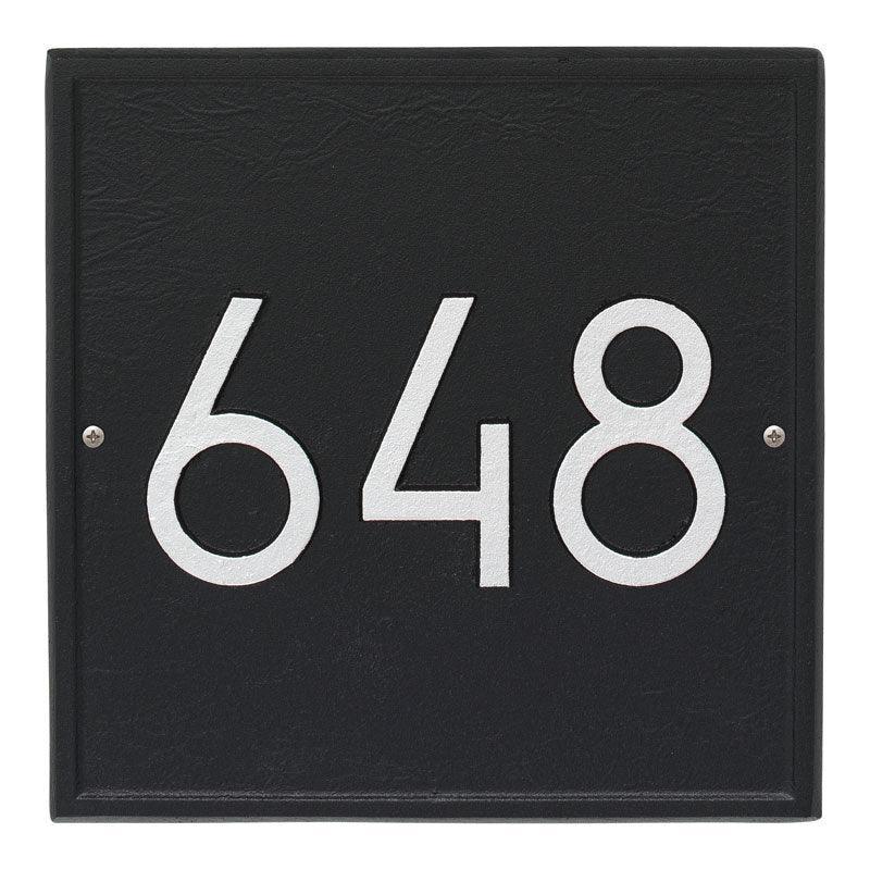 Square Personalized Wall Plaque – Available in a Variety of Colors - Address Signs & Mailboxes - The Well Appointed House