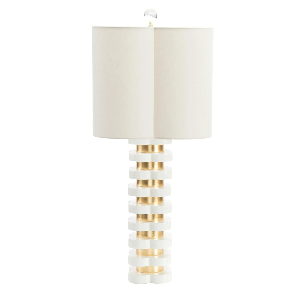 Stacked Quatrefoil Table Lamp - Table Lamps - The Well Appointed House