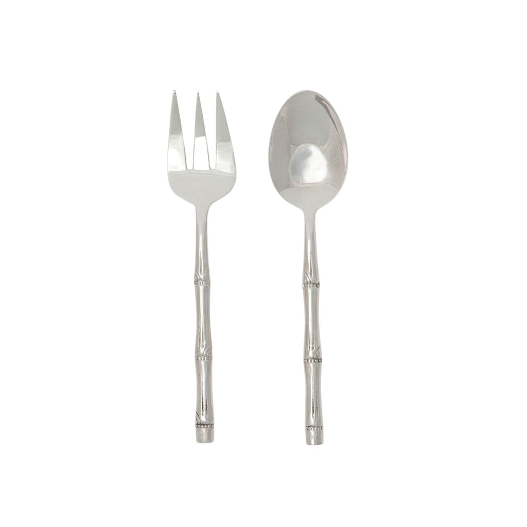 Stainless Steel Two Piece Serving Set in Polished Silver Finish - Serveware - The Well Appointed House