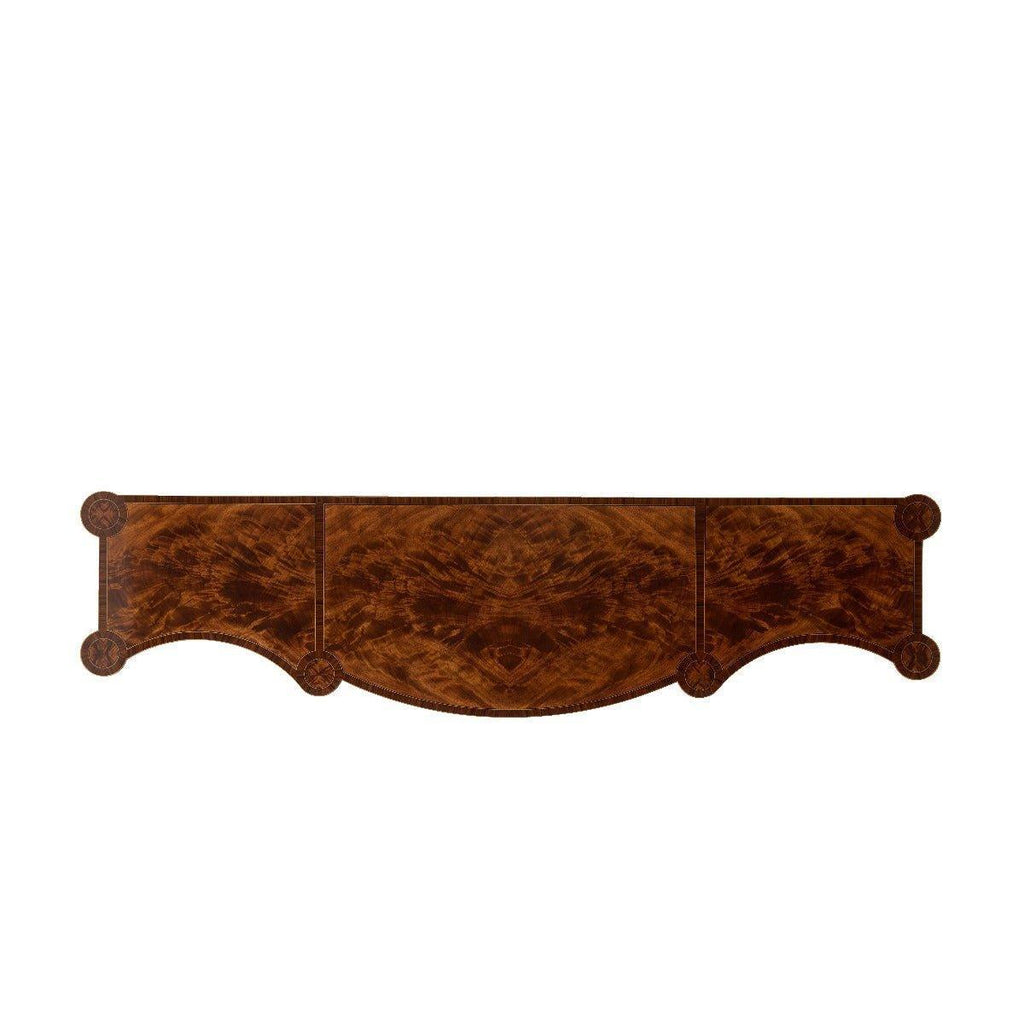 Stanhope Row Serpentine Flame Mahogany Veneered Sideboard - Buffets & Sideboards - The Well Appointed House