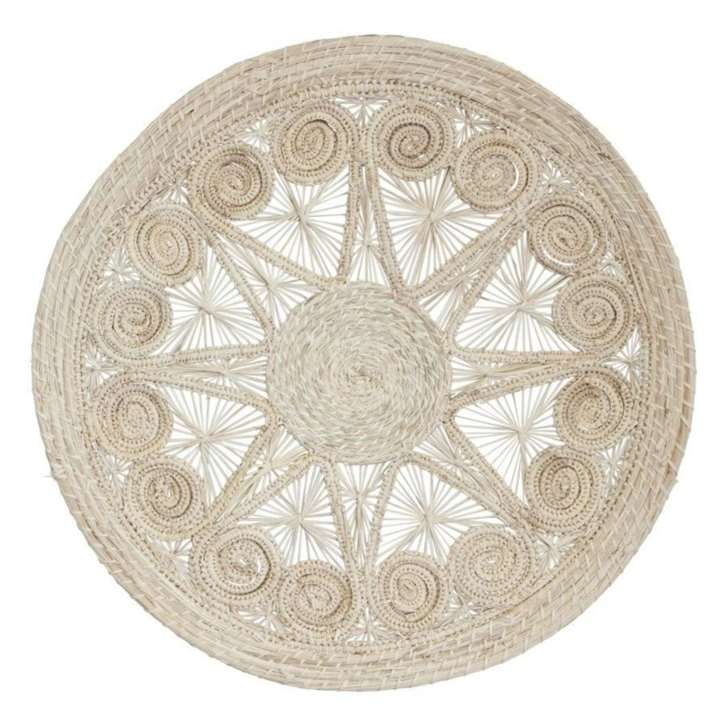 Stars and Spirals Round Wicker Placemats - Placemats & Napkin Rings - The Well Appointed House