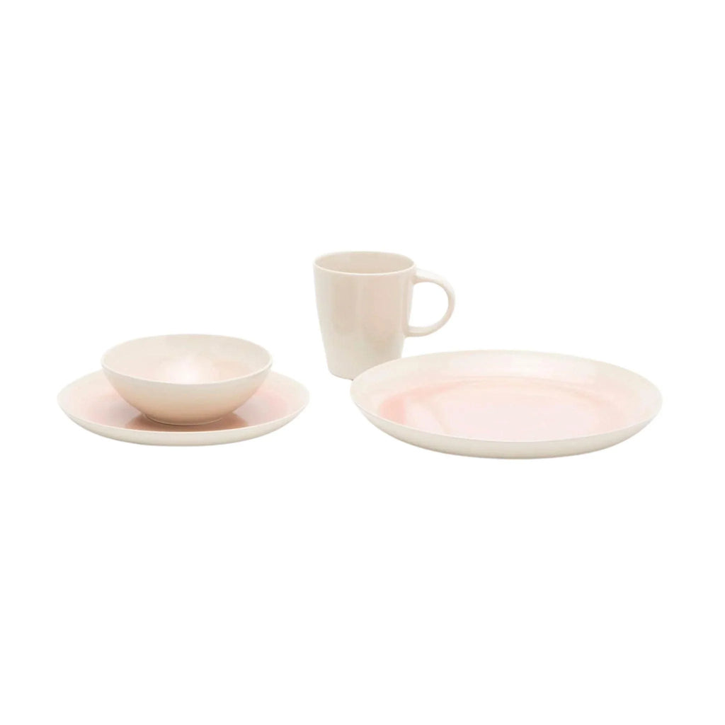 Stoneware Salad Plates in Vintage Rose and Cream - Dinnerware - The Well Appointed House
