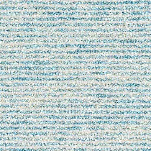 Strada Ice Blue, Aqua & Cream Hand Tufted Rug, Available in a Variety ...