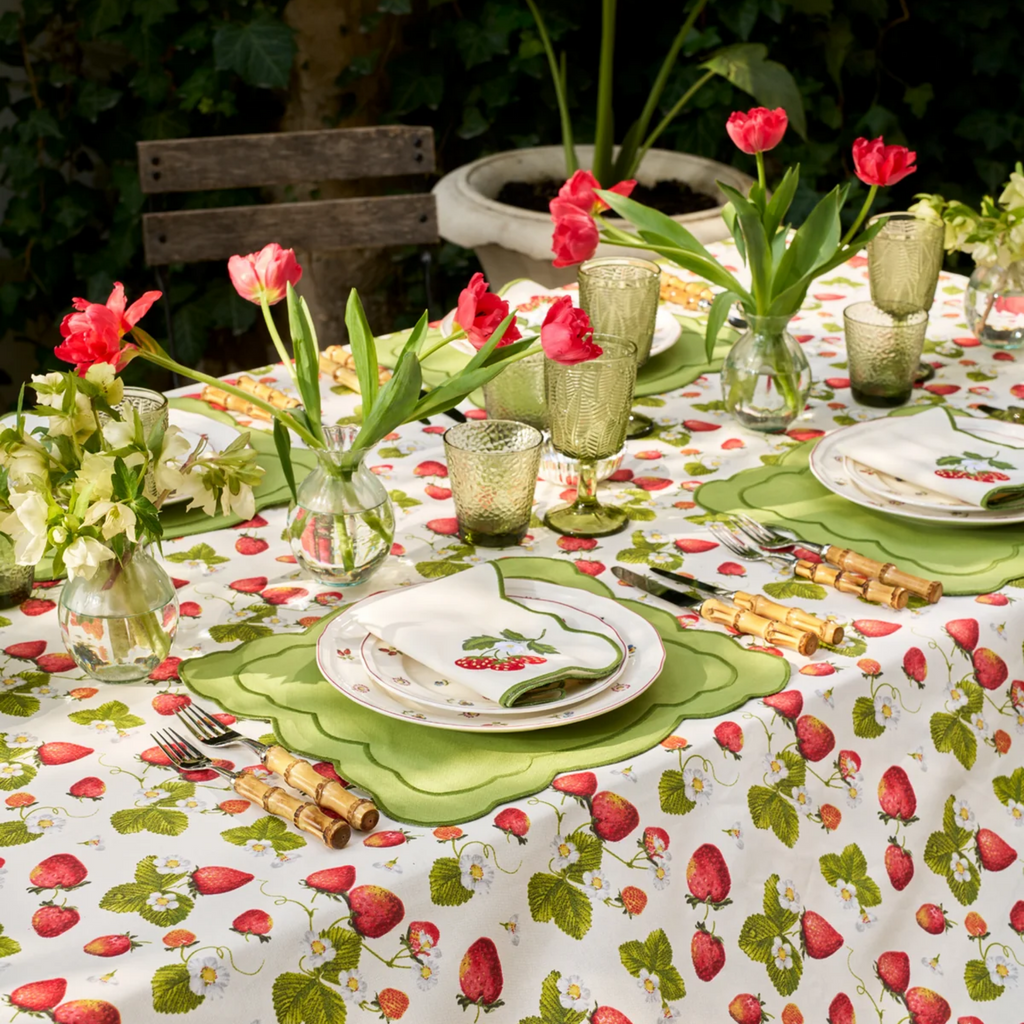 Strawberry Fields Tablecloth - The Well Appointed House