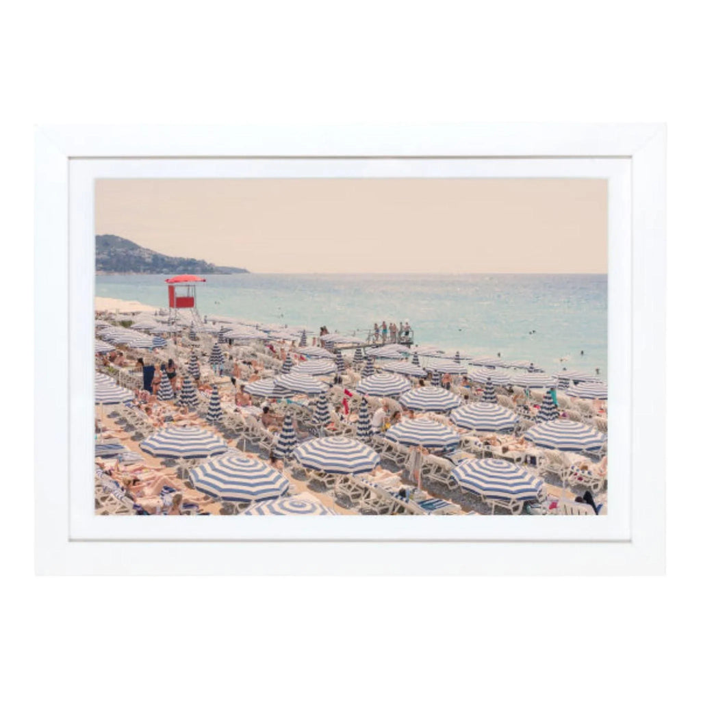 Striped Umbrellas, Nice Mini Framed Print by Gray Malin - Photography - The Well Appointed House