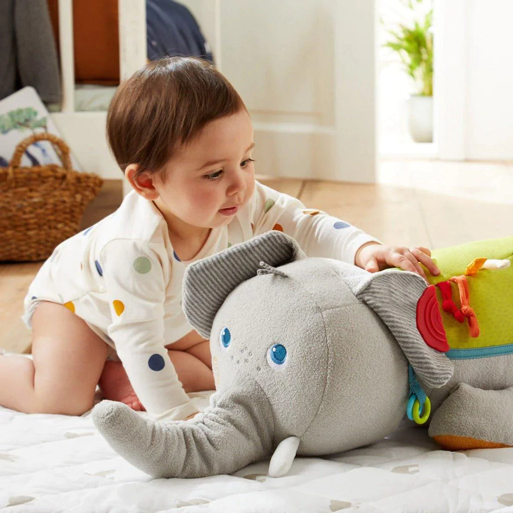 Stuffed Grey Elephant Discovery Pillow - Little Loves Pillows - The Well Appointed House