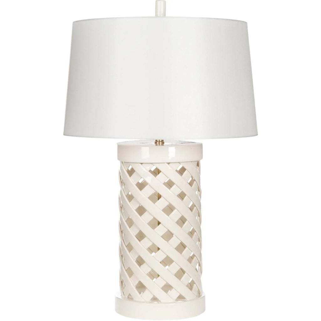 Summer Trellis Table Lamp With Shade - Table Lamps - The Well Appointed House