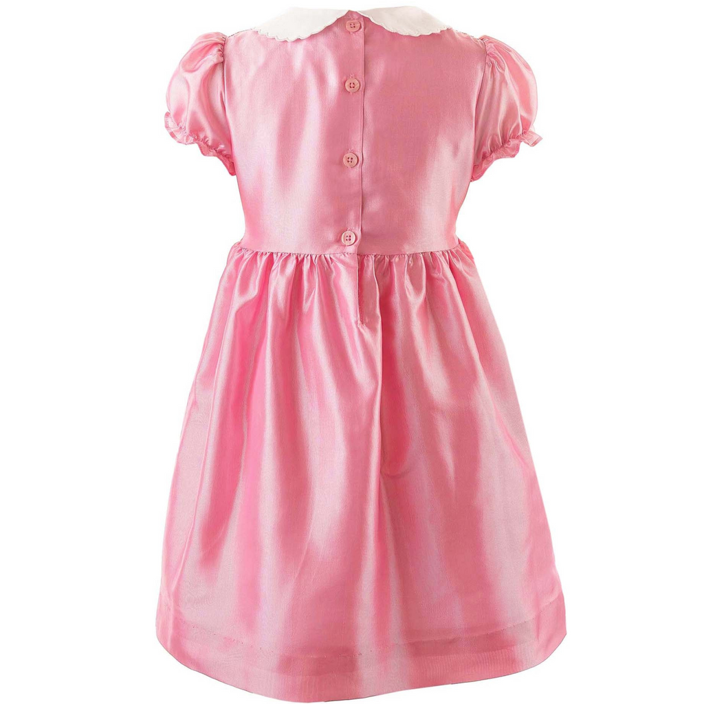 Taffeta Rosebud Smocked Dress - The Well Appointed House 