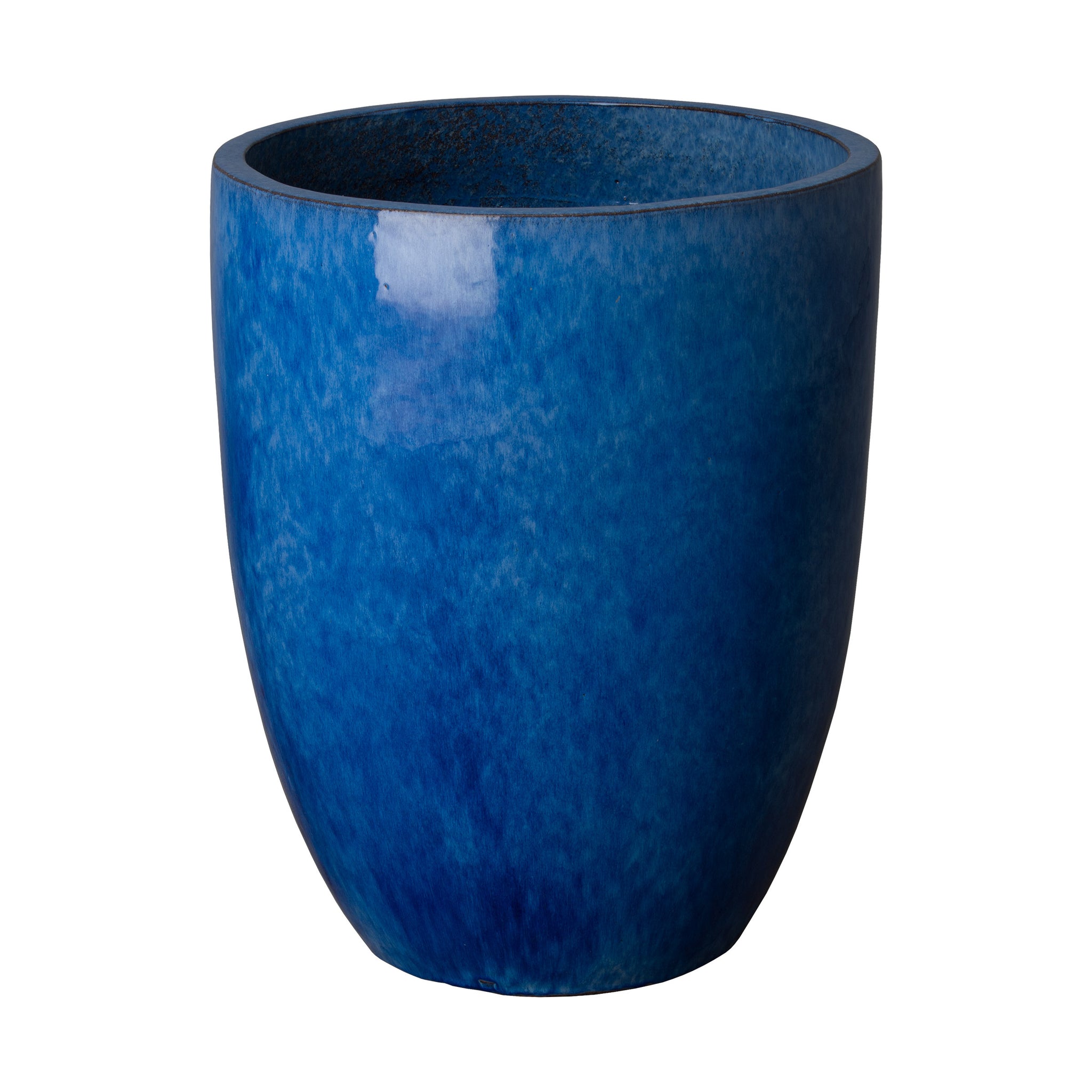Emissary 19in Pearl White Stoneware Round Planter