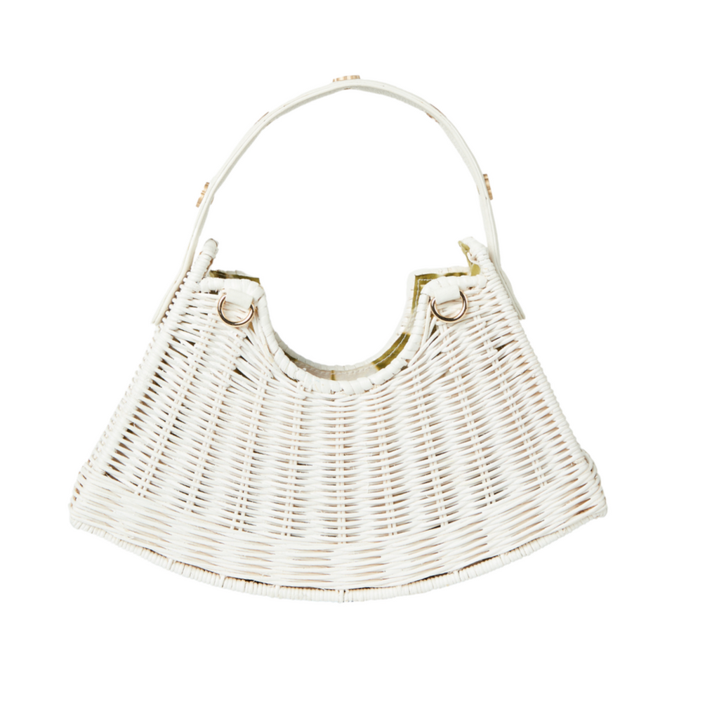 Tati Crescent Bag in White - The Well Appointed House