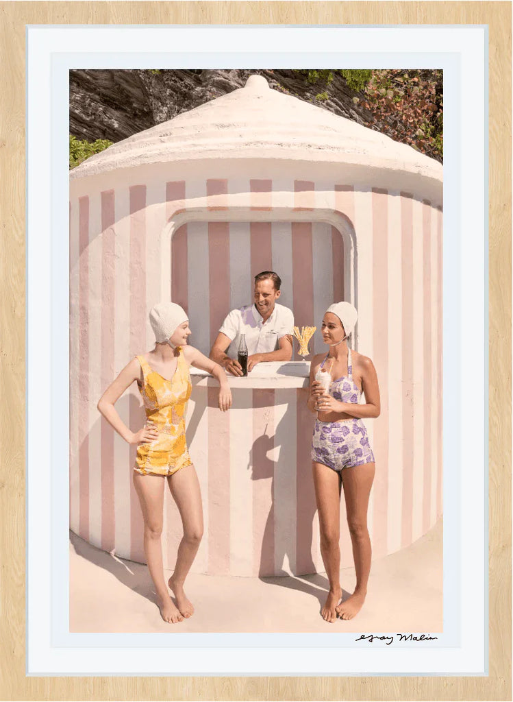 The Beach Bar, Coral Beach Club Print by Gray Malin - Photography - The Well Appointed House