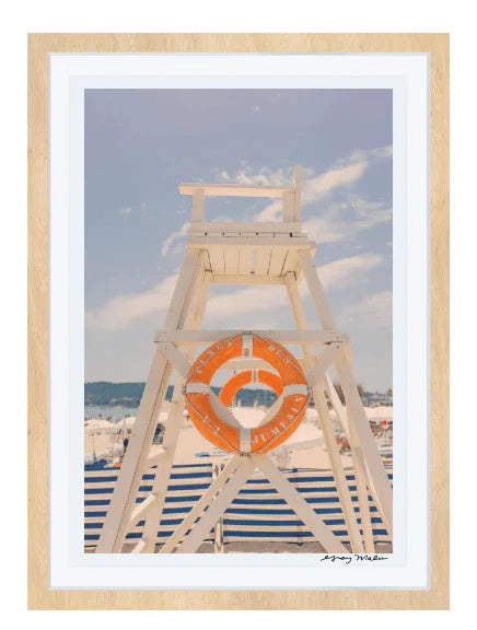 The Lifeguard Stand, St. Tropez Print by Gray Malin - Photography - The Well Appointed House