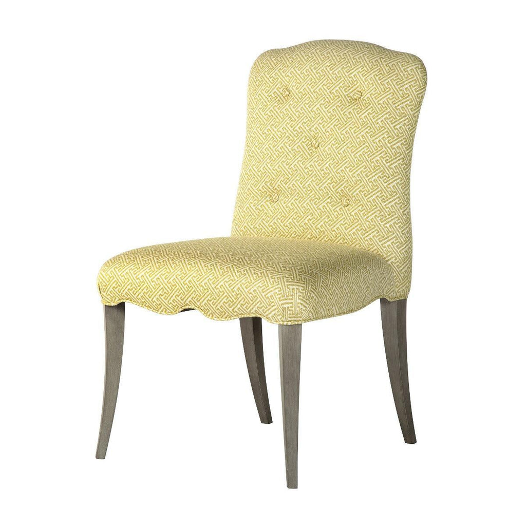 The Lily Upholstered Side Chair with Scalloped Apron - Dining Chairs - The Well Appointed House