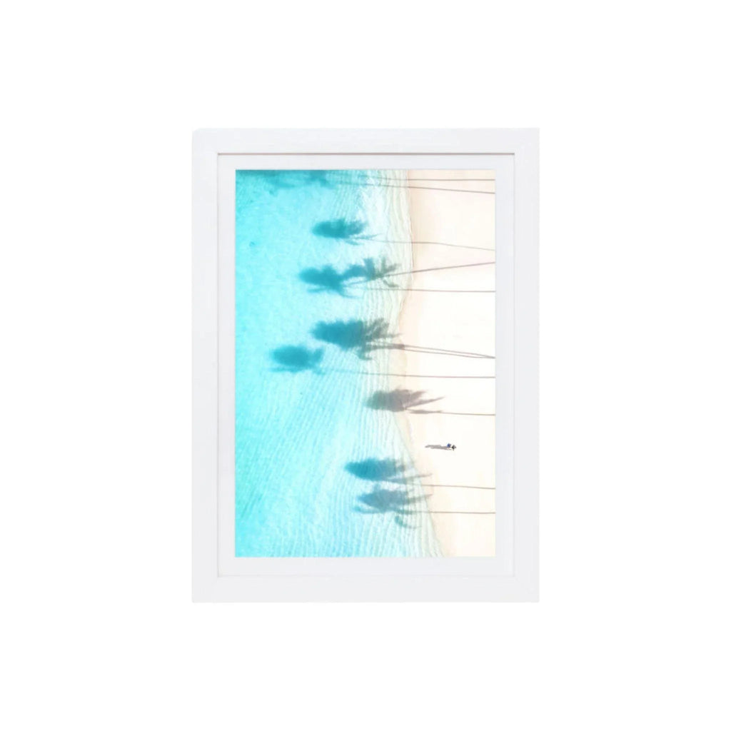 The Palm Shadows Vertical, Oahu Mini Framed Print by Gray Malin - Photography - The Well Appointed House
