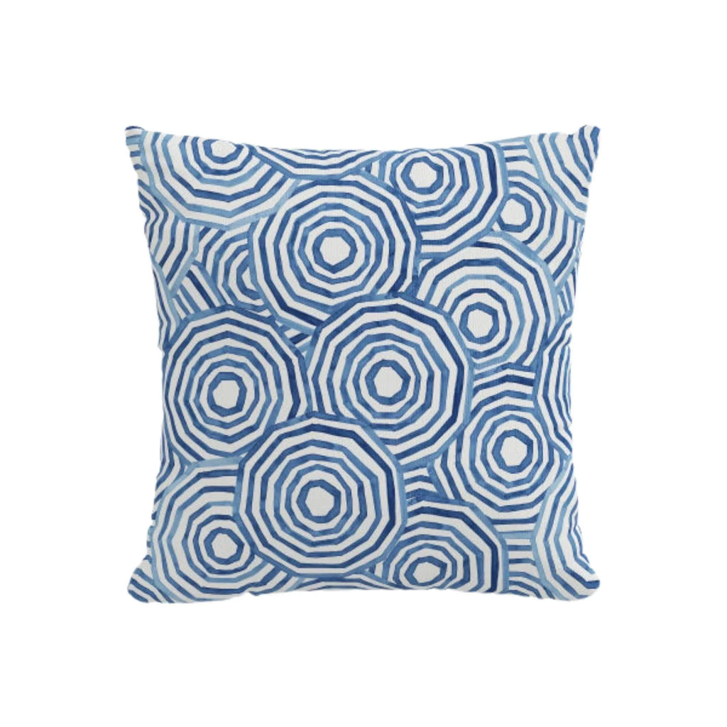 The Umbrella Swirl Pillow, Navy by Gray Malin - Pillows - The Well Appointed House