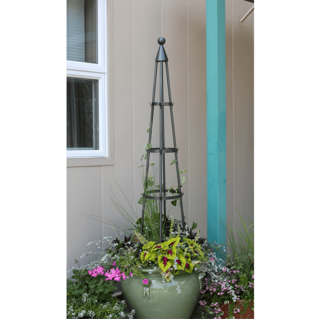 Three Ring Obelisk - Outdoor Planters - The Well Appointed House