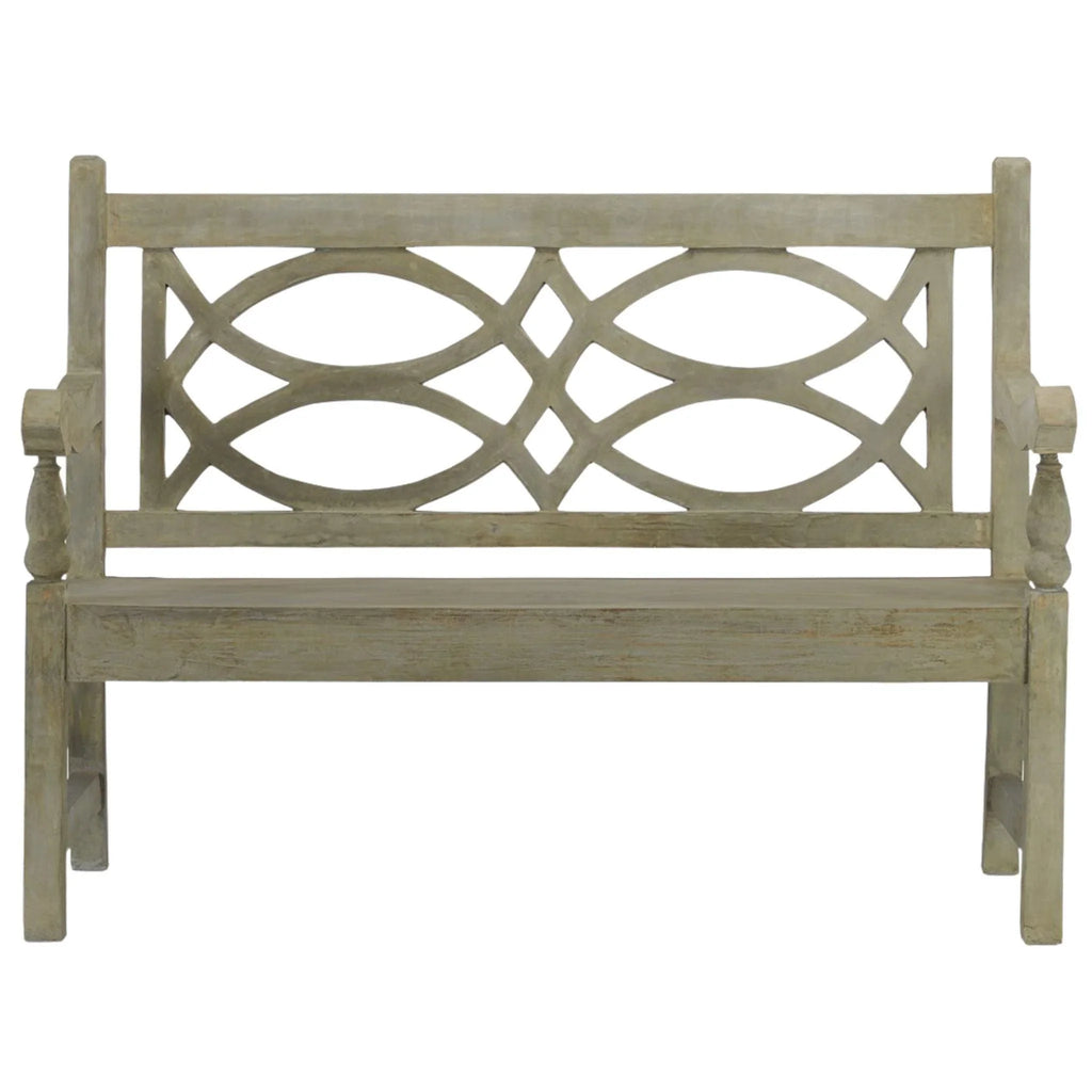 Traditional English Concrete Outdoor Bench - Garden Stools & Benches - The Well Appointed House