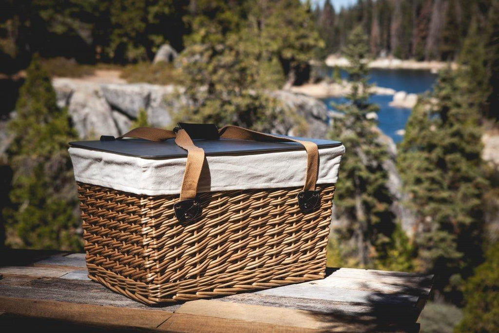 Traditional Flat Lid Picnic Basket - Available in 2 Colors - Picnic Baskets & Accessories - The Well Appointed House