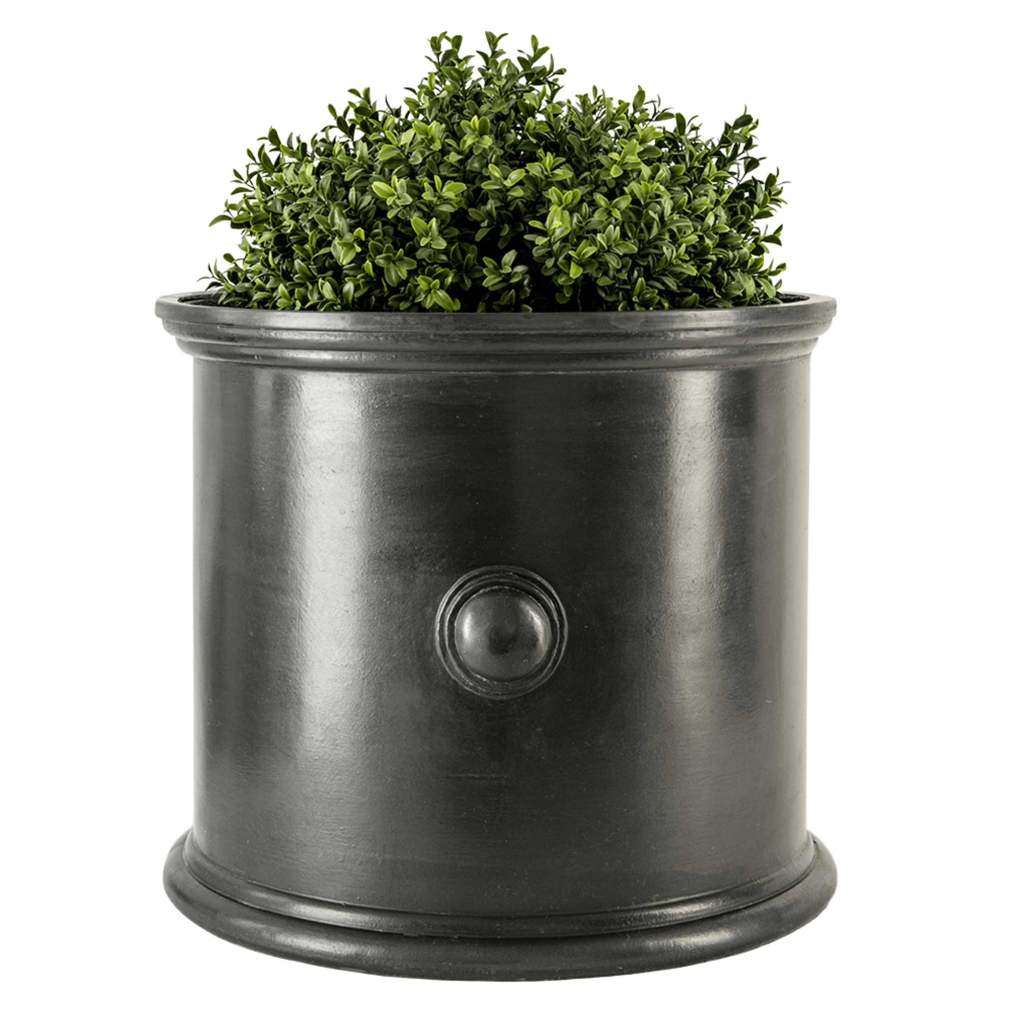 large round pot planter Trafalgar Fiberglass Round M Faux Lead Planter Pot D70 H70 cm, 269L