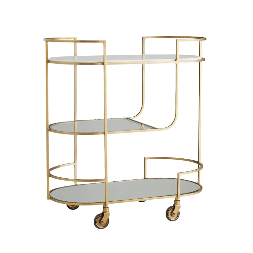 Trainor Bar Cart - Bar & Serving Carts - The Well Appointed House
