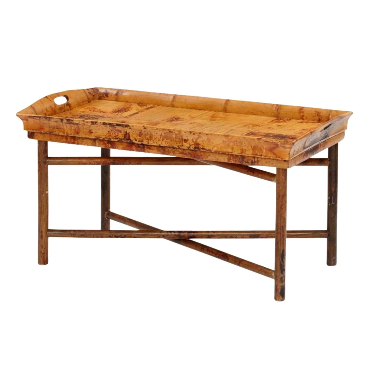 Tray Style Butler-Coffee Table with a Tortoise Matte Finish – The Well ...