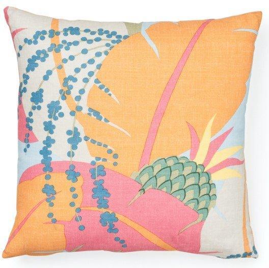 Tropical Landscape 18" Linen Throw Pillow - Pillows - The Well Appointed House