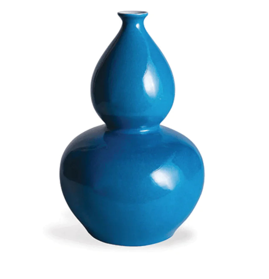 Turquoise Porcelain Double Gourd Vase - Vases & Jars - The Well Appointed House